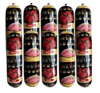 Prémiové krmivo pre psov Hektor bar Mix hovädzie a hydina 20x900g