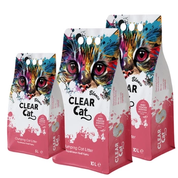 Clear Cat Blanco Baby Powder bentonitová drť 25l