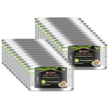 PRO PLAN Veterinary Diets HA Hypoalergénna pena na mokré krmivo pre psov 24x195g