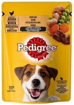 PEDIGREE Adult sáčok 100g - vlhké krmivo pre psov s kuracím mäsom a zeleninou v omáčke
