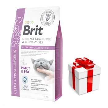 BRIT GF Veterinary Diets Cat Ultra-Hypoallergenic 5kg + prekvapenie