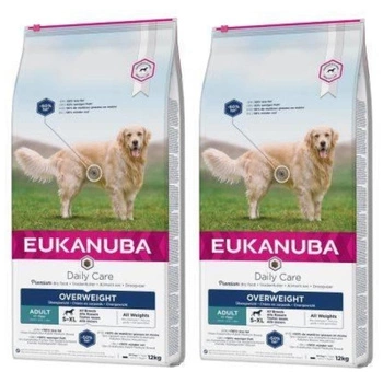 EUKANUBA Daily Care Overweight Adult Dog 2x12kg