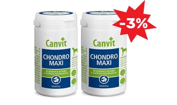 Canvit kĺbový prípravok Chondro Maxi tablety pre psov 2x1kg -3%