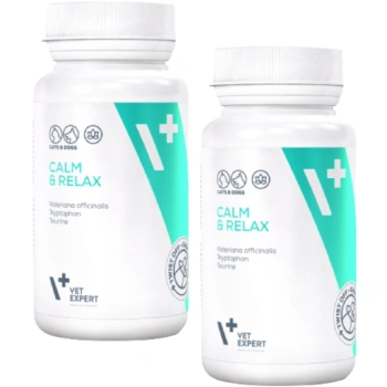 VET EXPERT CALM & RELAX - prípravok proti príznakom stresu pre psy a mačky 2x30 kapsúl