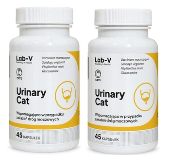 Lab-v Urinary Cat - Podpora močových ciest pre mačky 2x45 kapsúl