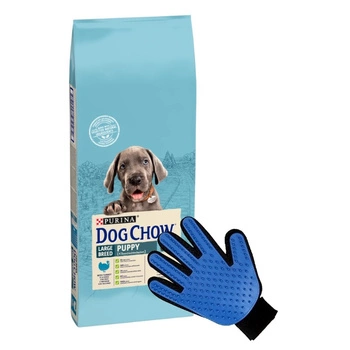 PURINA Dog Chow Puppy Large Breed Turkey 14kg + Rukavice na česanie ZDARMA!