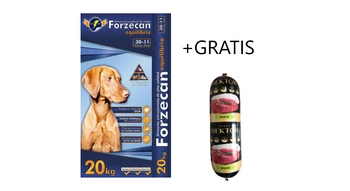 Forzecan Equilibrio 45% GMO-free MEAT 20kg + Prémiové krmivo pre psov Hektor bar s kačacinou GRATIS!!!