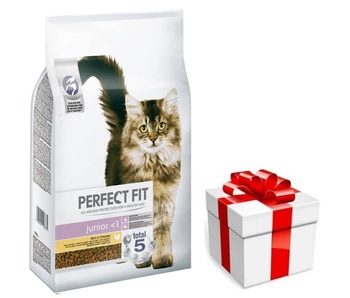 Perfect Fit™ - suché kompletné krmivo pre mačiatka do 1 roka, bohaté na kuracie mäso 7kg +  prekvapenie pre mačku ZDARMA