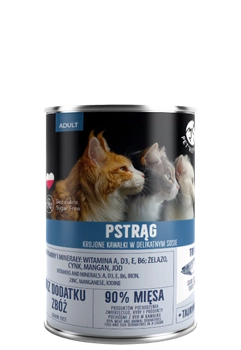 PetRepublic kúsky v omáčke so pstruhom 400g pre mačky