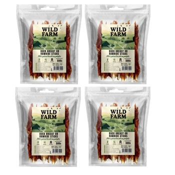 WILD FARM filet z kačacích pŕs na paličke 4x500g pochúťka pre psa