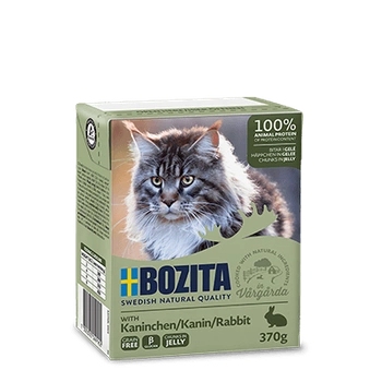 BOZITA Králik pre mačky v želé 370g