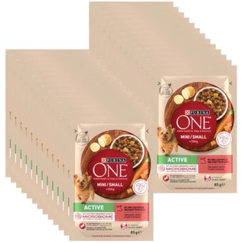 Purina One Mini/Small Active krmivo pre psov 26x85 g