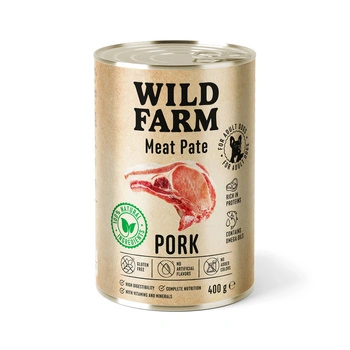 Wild Farm Pate Pork 400g bezlepkové krmivo pre psov