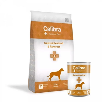 Calibra Veterinary Diets Dog Gastro and Pancreas 12kg +Calibra Veterinary Diets Dog Gastrointestinal 400g