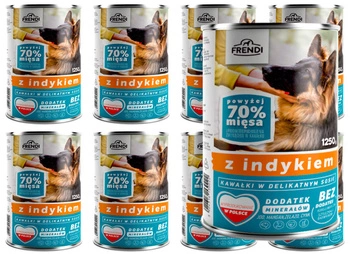 Frendi kúsky v jemnej omáčke s morčacím mäsom 8x1250g