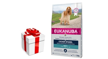 EUKANUBA Adult Cocker Spaniel 7,5kg + Prekvapenie pre vášho psa ZDARMA