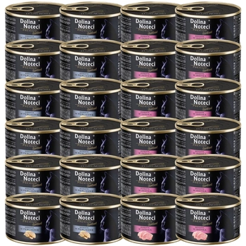 DOLINA NOTECI Premium Sterilizované pre mačky ZMES PRÍCHUTÍ 24X185g