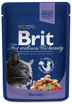 Brit Premium Cat kapsička s treskou 100g