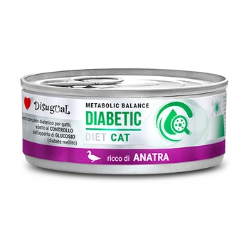 Disugual mokré krmivo pre mačky Veterinárne DIABETIC Kačica (dospelá) 85g