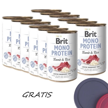 BRIT MONO PROTEIN LAMB & BROWN RICE 12x400g