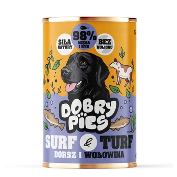 Dobry pes s treskou a hovädzím mäsom 400g