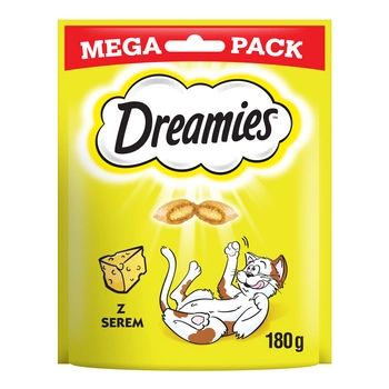 DREAMIES Mega Pack 180g pochúťka pre mačky s lahodným syrom