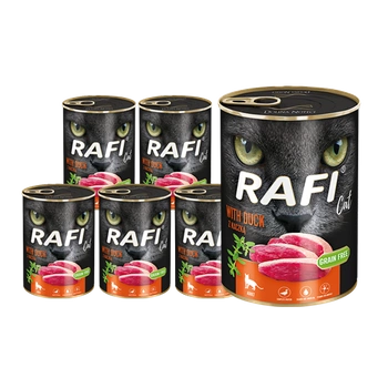RAFI Cat Adult s kačkou 12x400g