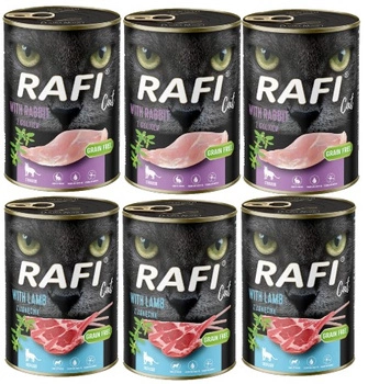 RAFI Cat dospelá sterilizovaná zmes príchutí 6x400g