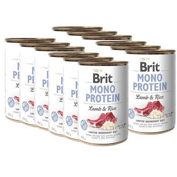 BRIT MONO PROTEIN LAMB & BROWN RICE 12x400g
