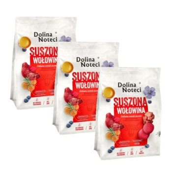 DOLINA NOTECI Prémiové hovädzie mäso - sušené krmivo pre psov 3x3 kg