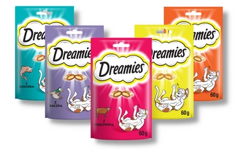 DREAMIES mix príchutí 5x60g