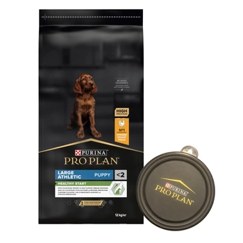 Purina Pro Plan Large Puppy Athletic Optistart kuracie a ryža 12 kg + Misa GRATIS!!
