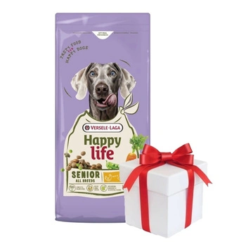 VERSELE-LAGA Happy Senior s kuracím mäsom 12,5 kg - krmivo pre starších psov s kuracím mäsom + Prekvapenie pre psa ZADARMO!