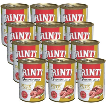 Rinti Kennerfleisch Pute mokré krmivo pre psov - moriak 12x400g