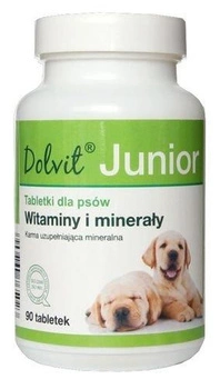 Dolvit Junior Plus - vitamíny a cheláty pre zdravý rast a vývoj mladých psov 90 tbl