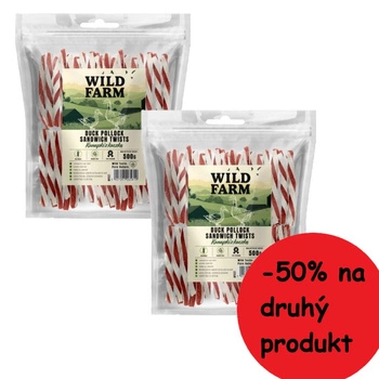 WILD FARM kačací sendvič 2x500g psie maškrty