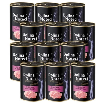 DOLINA NOTECI Premium pre sterilizované mačky s vysokým obsahom morčacieho mäsa 12x400g