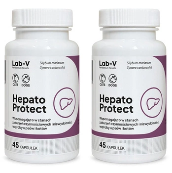 LAB-V Hepato Protect - Podpora funkcie pečene pre psy a mačky 2x45 kapsúl