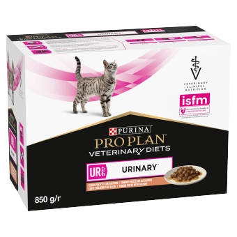 PRO PLAN Veterinary Diets Feline UR St/Ox Urinary Vlhké krmivo pre mačky s lososom 10x85g