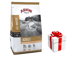 Arion Original Grain-Free Adult Salmon & Potato - Losos so zemiakmi 12 kg +  prekvapenie pre vášho psa  GRATIS
