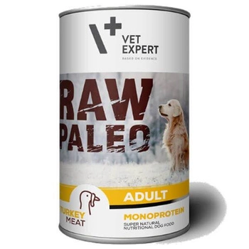 Vetexpert RAW PALEO adult moriak 400g - morčacia konzerva