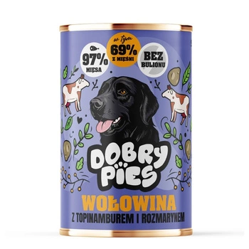 Dobry Pies Hovädzie mäso s topinamburmi a rozmarínom 400 g