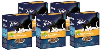 Felix Farmhouse Sensations s kuracím a morčacím mäsom a zeleninou 5x1kg