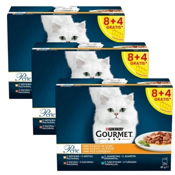 Purina Gourmet Perle Mini Filets krmivo pre mačky 36x85g