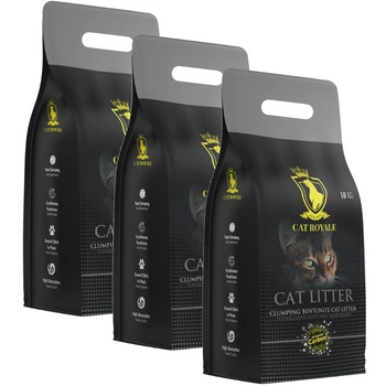 Cat Royale Activated Carbon bentonitová drť 30kg (3x10kg)