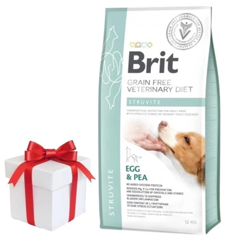Brit GF veterinary diets dog Struvite 12 kg + prekvapenie pre psa ZDARMA!
