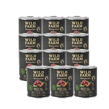 WILD FARM Monoprotein Beef 12x800g hypoalergénne krmivo pre psov
