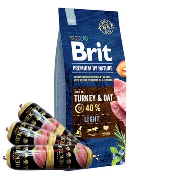 Brit Premium By Nature Light 15kg + Hektor 3x900g