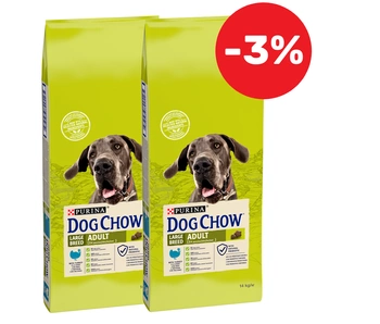 Purina Dog Chow Adult Large Breed Turkey 2x14kg -3%