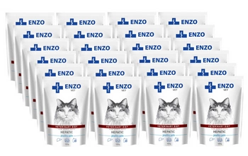 ENZO VET Hepatic hydinový paštét pre mačky 24x100g
